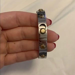 MK Silver and Gold Bracelet